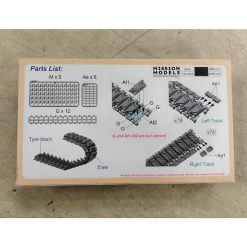 Gecko Modelos 35GM0094 1/35 EE. UU. M4 Sherinan T-54E1 Enlace de pista funcional con pico de pato - Imagen 3 de 8