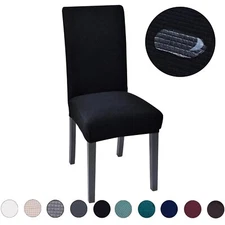 4/6 Pieces Restaurant Chair Covers Elastic Corn Kernel Decorative Protectors
