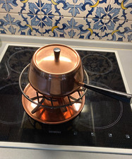 Fondue Set aus Kupfer  von SPRING CULINOX  Swiss Made - VINTAGE !!!