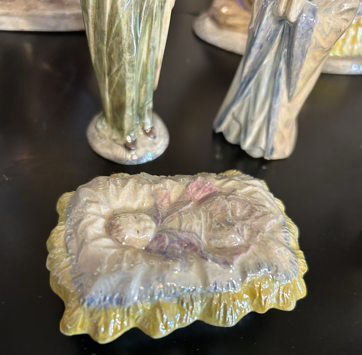 Vintage Nativity  15 Piece Set Byron Molds 1973 Beautiful Camels Cows Lambs Goat