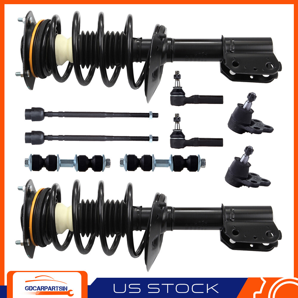 2000-2012 Chevy Impala Front Suspension Kit - Struts, Tie Rods, Ball Joints, Sway Bar