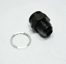 491948-BL Fragola -8 AN Male To 7/8" -20 Thread Holley Fuel Inlet Fitting Black