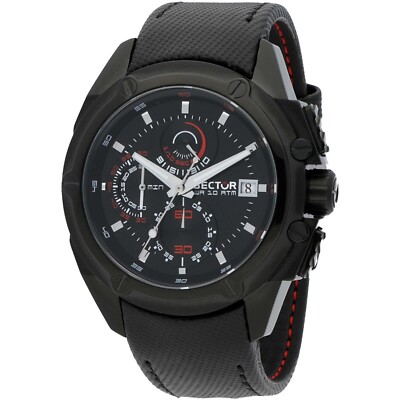 SECTOR 950 UOMO R3271981002 OROLOGIO UOMO PELLE CHRONO LISTINO 299  SOTTOCOSTO