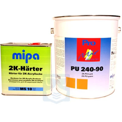 2K Acryllack RAL 7021 Schwarzgrau LKW Lack Holz Maschinen Industrielack NFZ Mipa