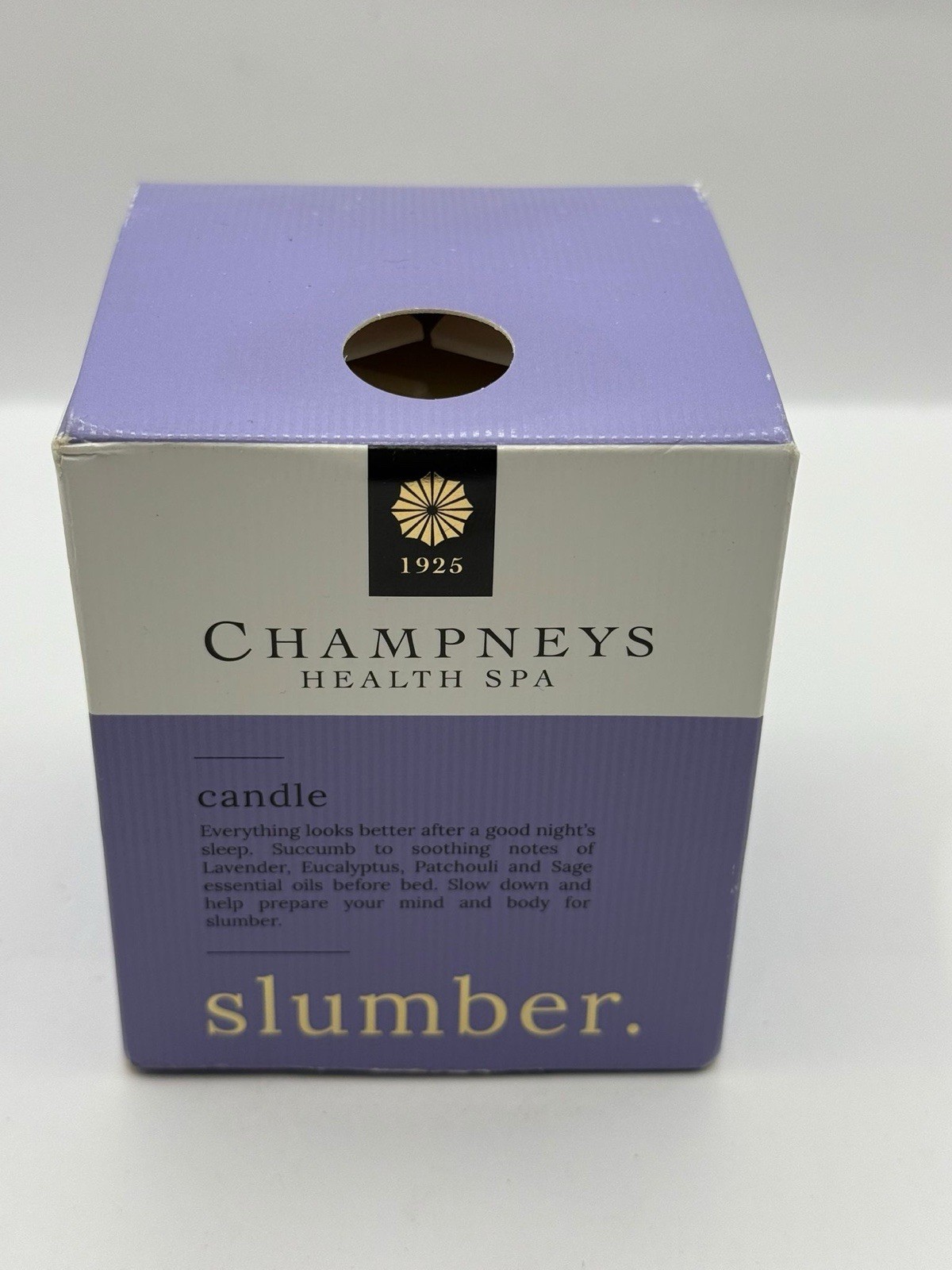 Champneys Slumber Candle Aromatic Aromatherapy Home Fragrance 200g Boxed