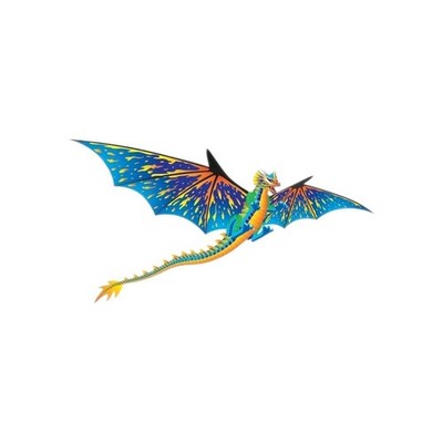 X-KITES Dragon Super-Sized Large 76'' Wingspan 3-D Nylon Kite Bonus Wind Gauge