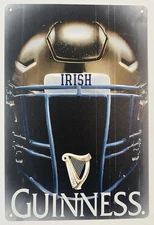 Guinness Beer Metal Sign - Notre Dame University Fighting Irish Stout