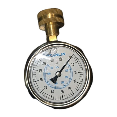 #ad #ad MEANLIN MEASURE 100Psi DIAL FACE Well Pump Pressure Gauge Liquid Filled $24.45