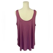 A New Day Dusty Rose Pink Scoop Neck Tank Top (Size L)