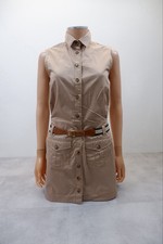 D&G Dolce Gabbana Womens Dress Size 40 Beige Mini Sleeveless VGC