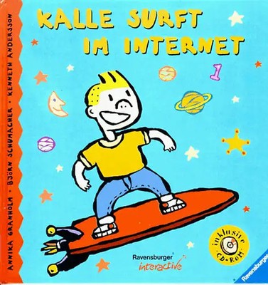 Kalle surft im Internet. Mit neuer Rechtschreibung
