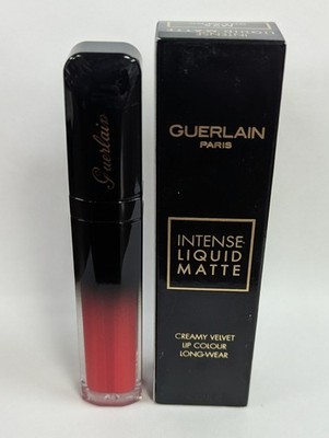 1 GUERLAIN INTENSE LIQUID MATTE CREAMY VELVET LIP COLOUR M25 SEDUCTIVE RED 0.23z