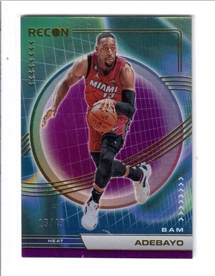 Bam Adebayo 2022-23 Panini Recon 13/49 Jersey Number 1/1