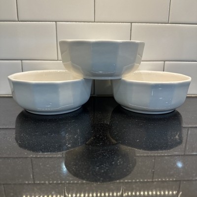 Set 3~VTG Pfaltzgraff HERITAGE White Soup Salad Cereal Bowls 5 5/8'' USA~3 Avail
