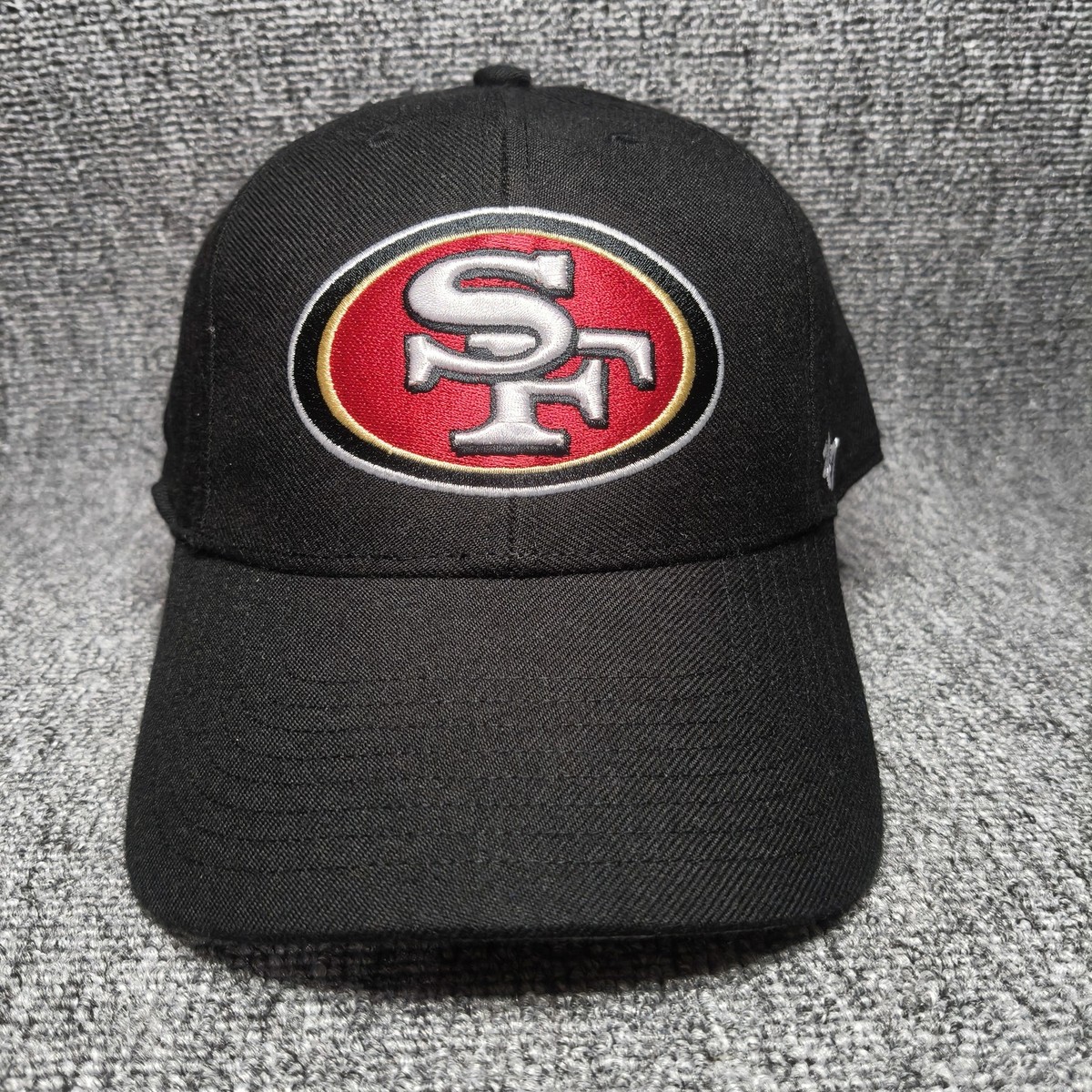 '47 Brand San Francisco 49ers NFL Black Hook and Loop Hat Cap