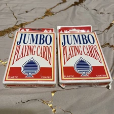 Jumbo Playing Cards - 2 decks of 52 cards