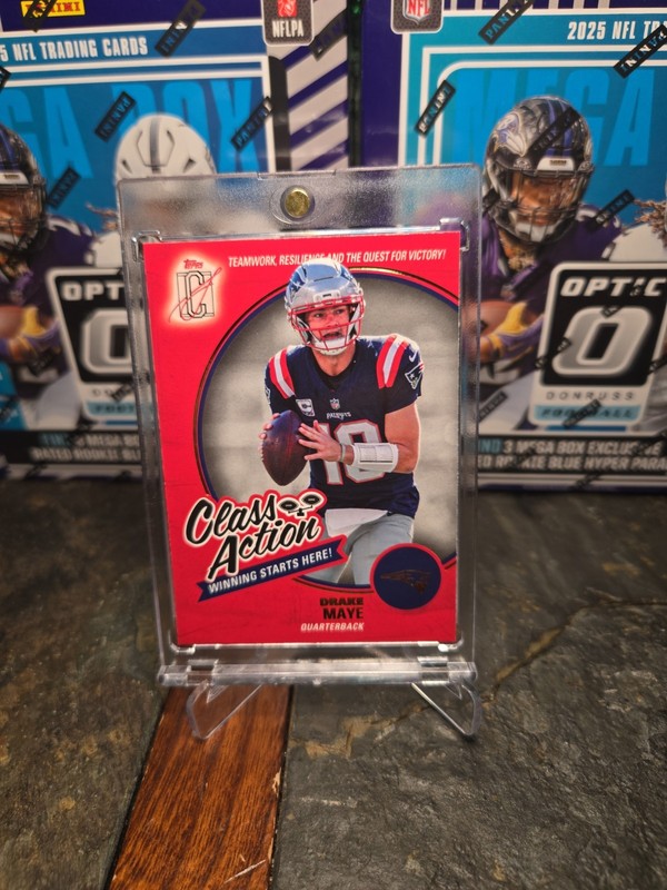 Drake Maye 2025 Topps Signature Class Action #CA-22 New England Patriots