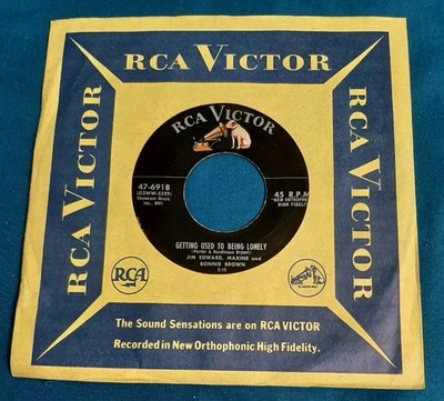 Jim Edward Maxine Bonnie Brown 45 I'm In Heaven / Getting Used To Being Lonely