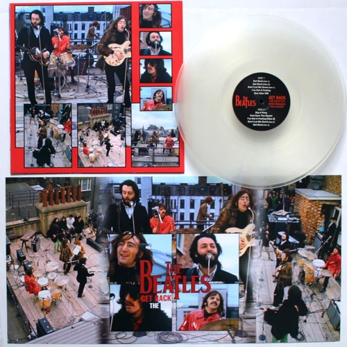 OBSCURE THE BEATLES GET BACK ROOFTOP CONCERT COLOR VINYL LP POSTER MINT