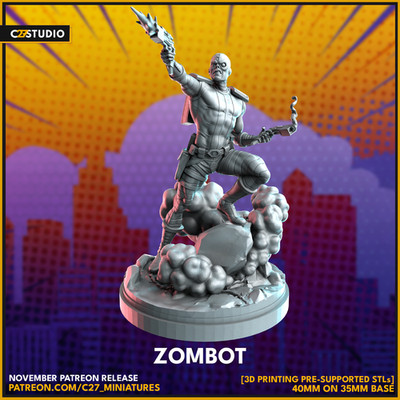 C27 - Deathlok Fan Sculpt (40mm Marvel Crisis Protocol Scale)