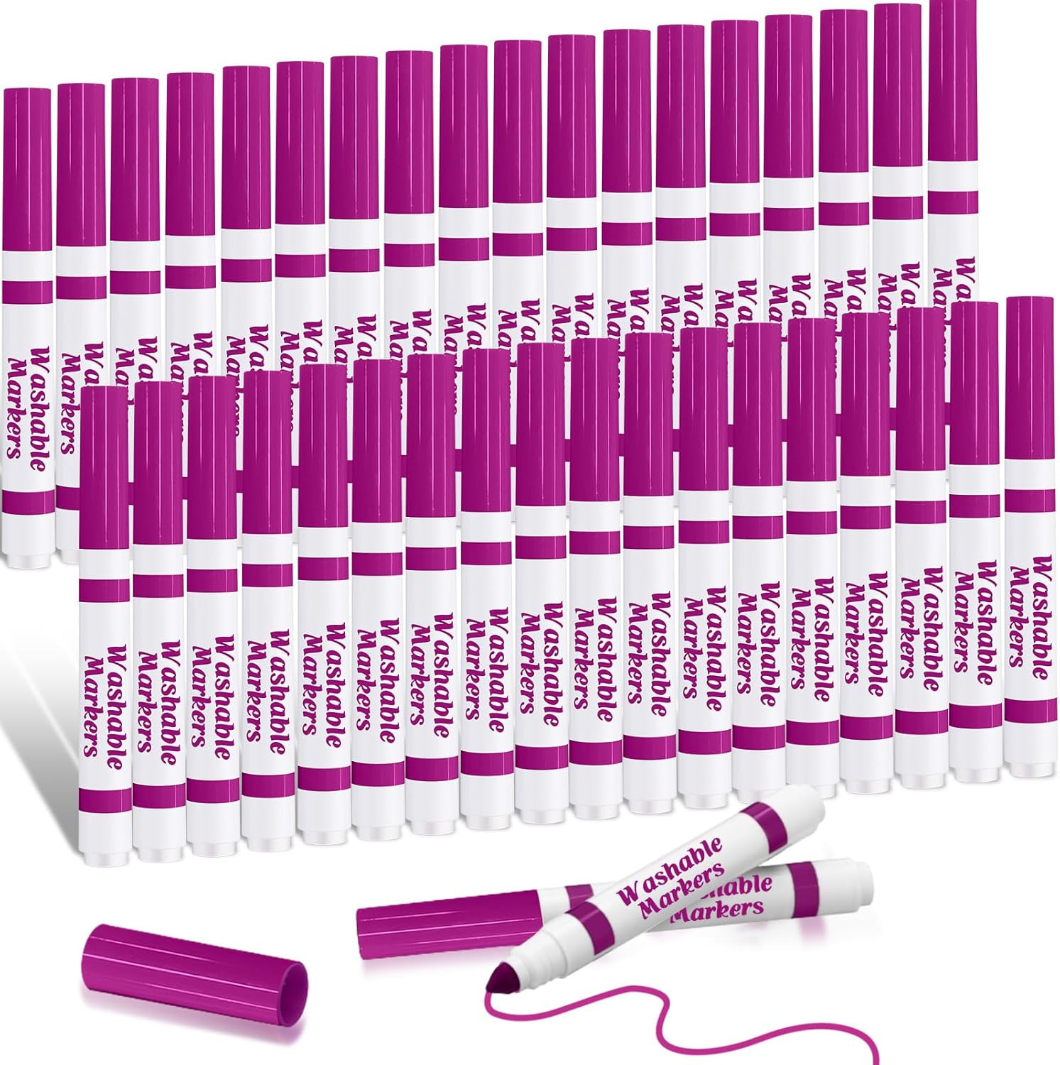 Bulk Coloring Broad Line Markers For Kids Pink Coni