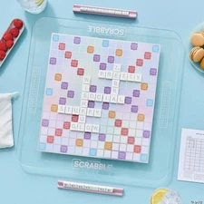 Scrabble Aura Edition Glass Rotating Board Game WS Game Company New