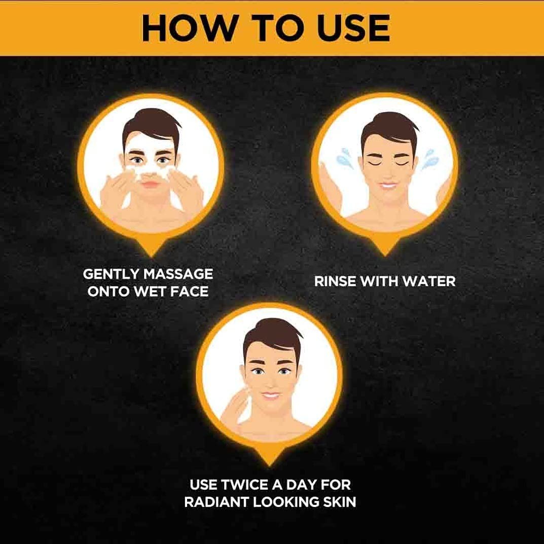 Men's Face Wash For Dull Skin Brightening Skin Cleaning Agent 1 Count