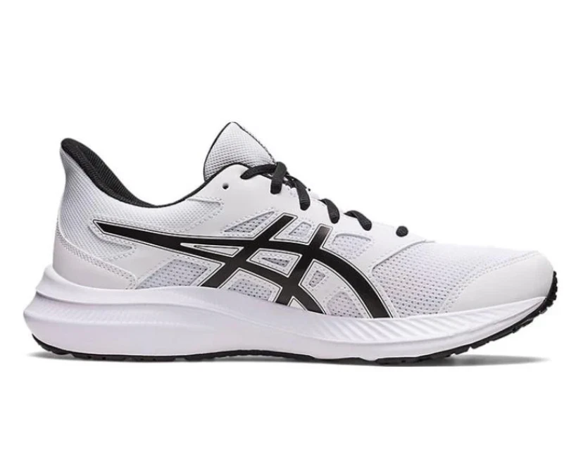 Tênis de corrida ASICS® masculino 10 (extra largo) JOLT™ 4 em branco/preto - Imagem 2 de 4