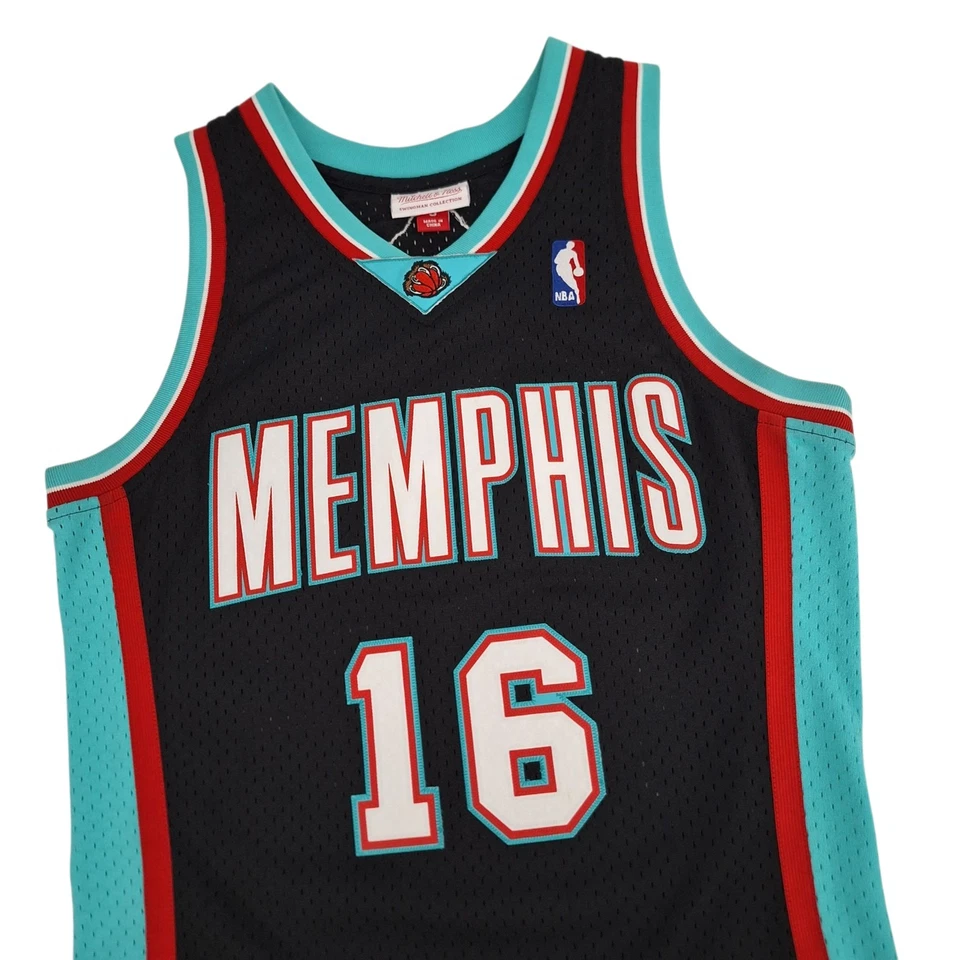 Camiseta deportiva Mitchell & Ness Memphis Grizzlies Pau Gasol Swingman para hombre pequeña 2001-02 Foto 3 de 4