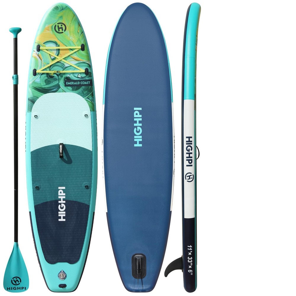 10ft6 Inflatable Stand Up Paddle Board SUP with Backpack & Accessories 32in Wide 6in Thick