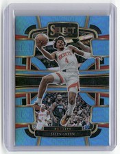 2023-24 Panini Select #42 Jalen Green Light Blue Prizms #/299