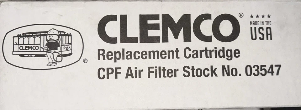FILTRO DE AIRE CLCO CPF 20/80 03547 CARTUCHO DE REPUESTO CHORRO DE ARENA GENUINO Foto 2 de 2