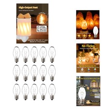 Wax Warmer Bulbs - 15W C7 Replacement Bulbs for Scentsy Wax Melt Warmer, Hima...