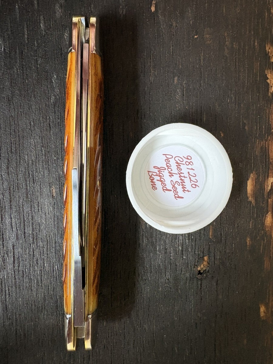 GEC 98 Chestnut Peach Seed Jigged Bone Texas Stogie 981226 Great