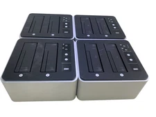 LOT OF 4:  OWC DRIVE DOCK USB 3.0 DUAL DRIVE BAY OWCTB2U3DRVDCK - USED