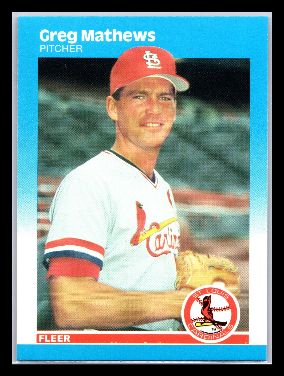 1987 Fleer #303 Greg Mathews