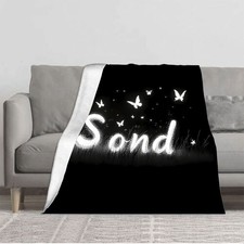 Cozy Flannel Blanket with Dreamy Butterfly Design - Soft Warm Perfect for Sofa