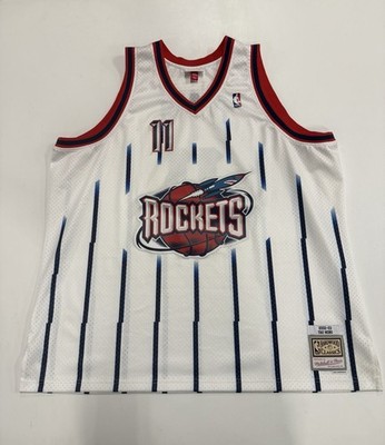 Mitchell & Ness Houston Rockets Yao Ming #11 White/Blue/Red NBA Men s Jersey 4XL