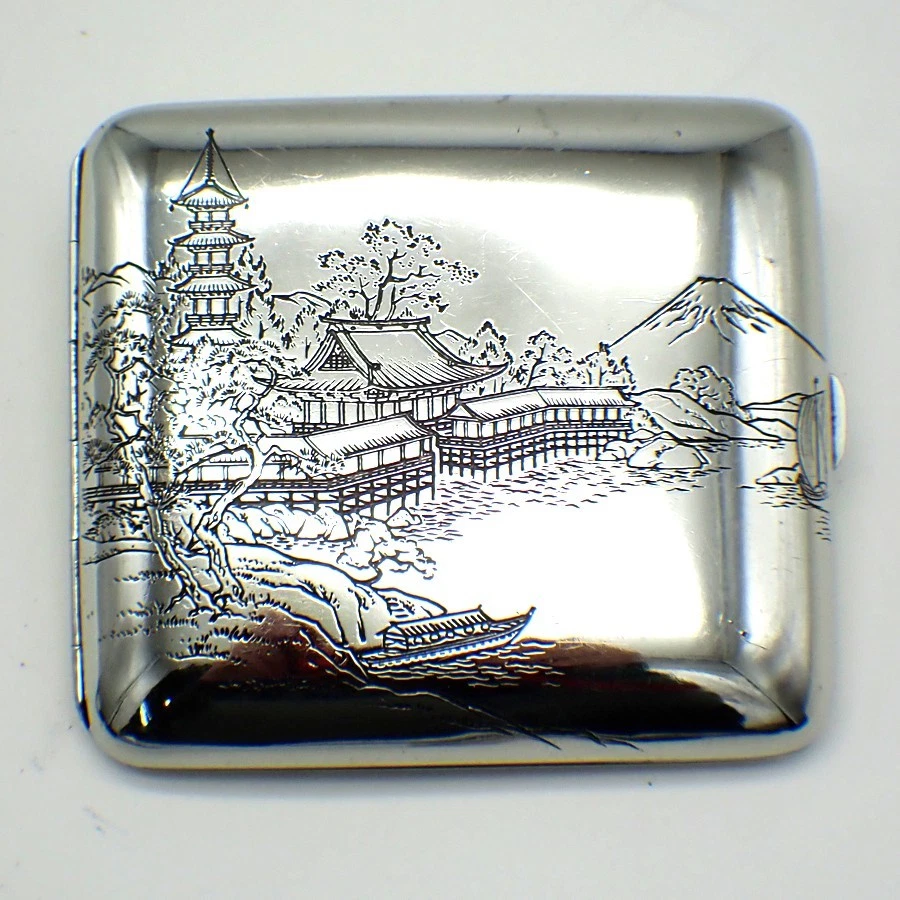 ebay silver cigarette case 1900-1940 Antique Silver Cigarette Cases for sale