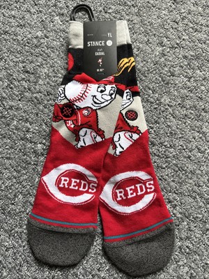 Stance Cincinnati rot Maskottchen Crew-Socken Jugend Größe Large