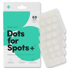 Dots for Spots Pimple Patches, Fast Acting Hydrocolloid Zit Patches, 60 Count