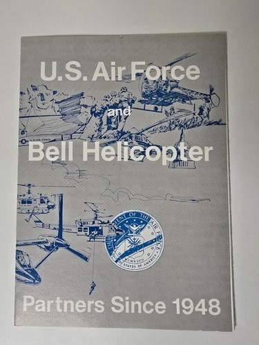 Vintage US Air Force Bell Helicopter Partners Since 1948 Brochure Booklet
