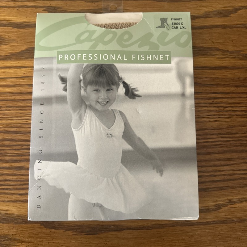 New Capezio Professional Fishnet #3000 C Car L/XL  child girls dance tights 