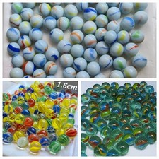 750 BIGLIE DI VETRO 1.6cm Miste Vintage BELLISSIME e RARE Anni 70-80-90