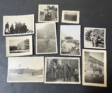WWII WW2 Third Reich German Wehrmacht Officer Soldiers Horseman Lot 10 Photos