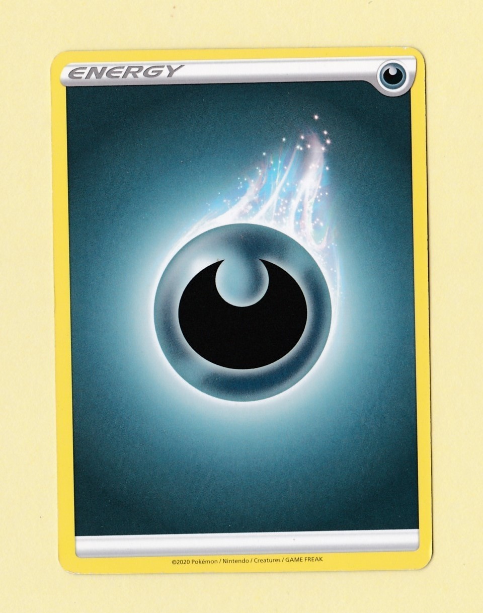 2020 Pokemon Energy DARKNESS Sword & Shield Un-Numbered