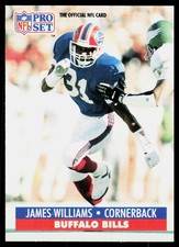 1991 Pro Set James Williams #87 Buffalo Bills