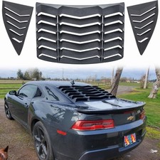 Rear Side Window Louver Scoop Cover Sun Shade For Chevrolet Camaro 10-2015