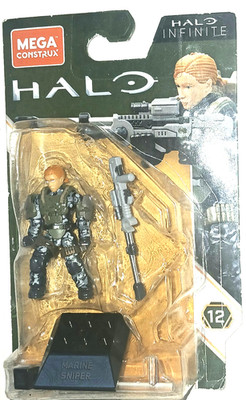     MEGA CONSTRUX HALO INFINITE S 12  FEMALE MARINE SNIPER   FIGURE Damaged