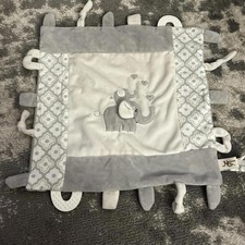 Mason Chic Gray Elephant Lovey-Security Blanket